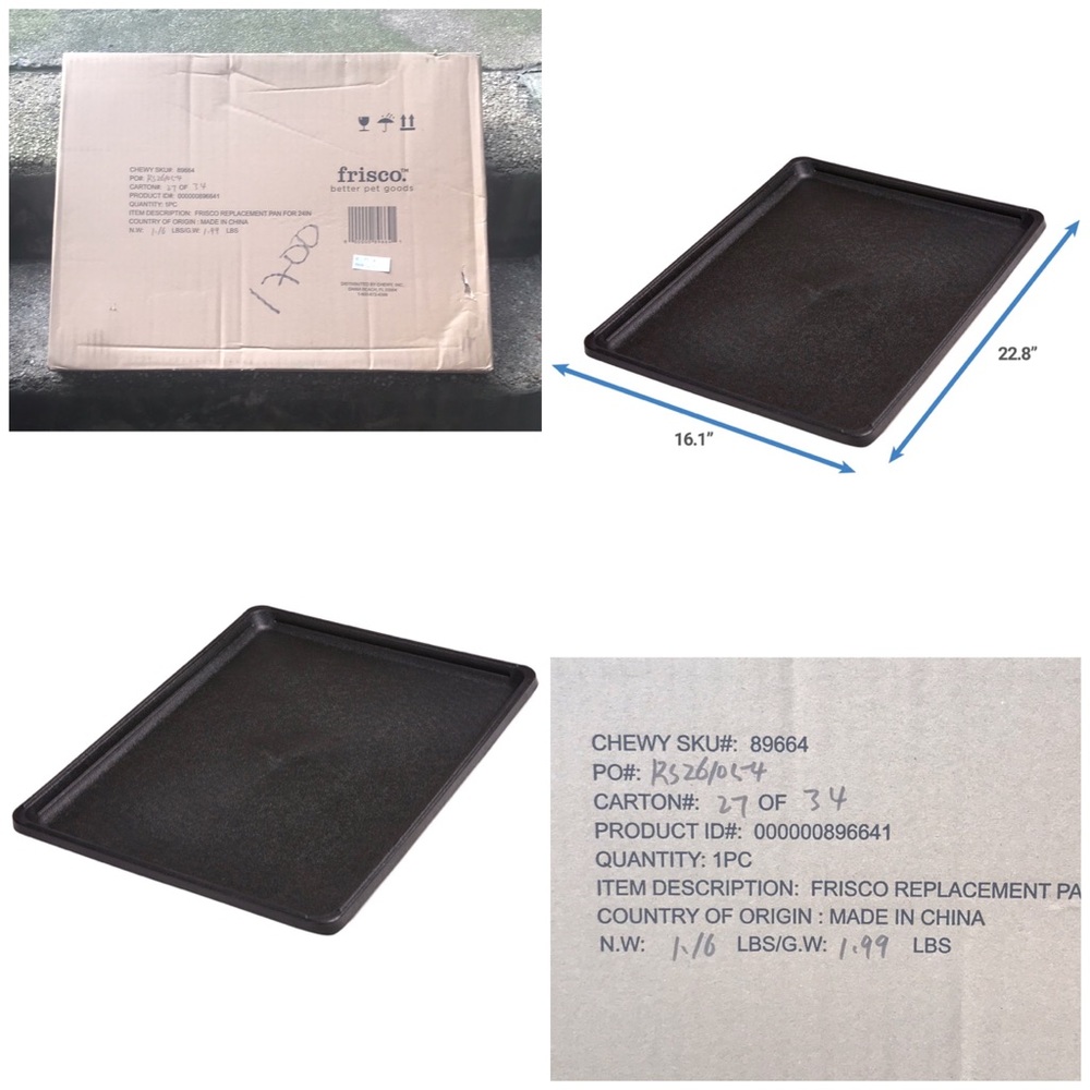 FRISCO DOG CRATE REPLACEMENT PAN FOR 24in CRATE